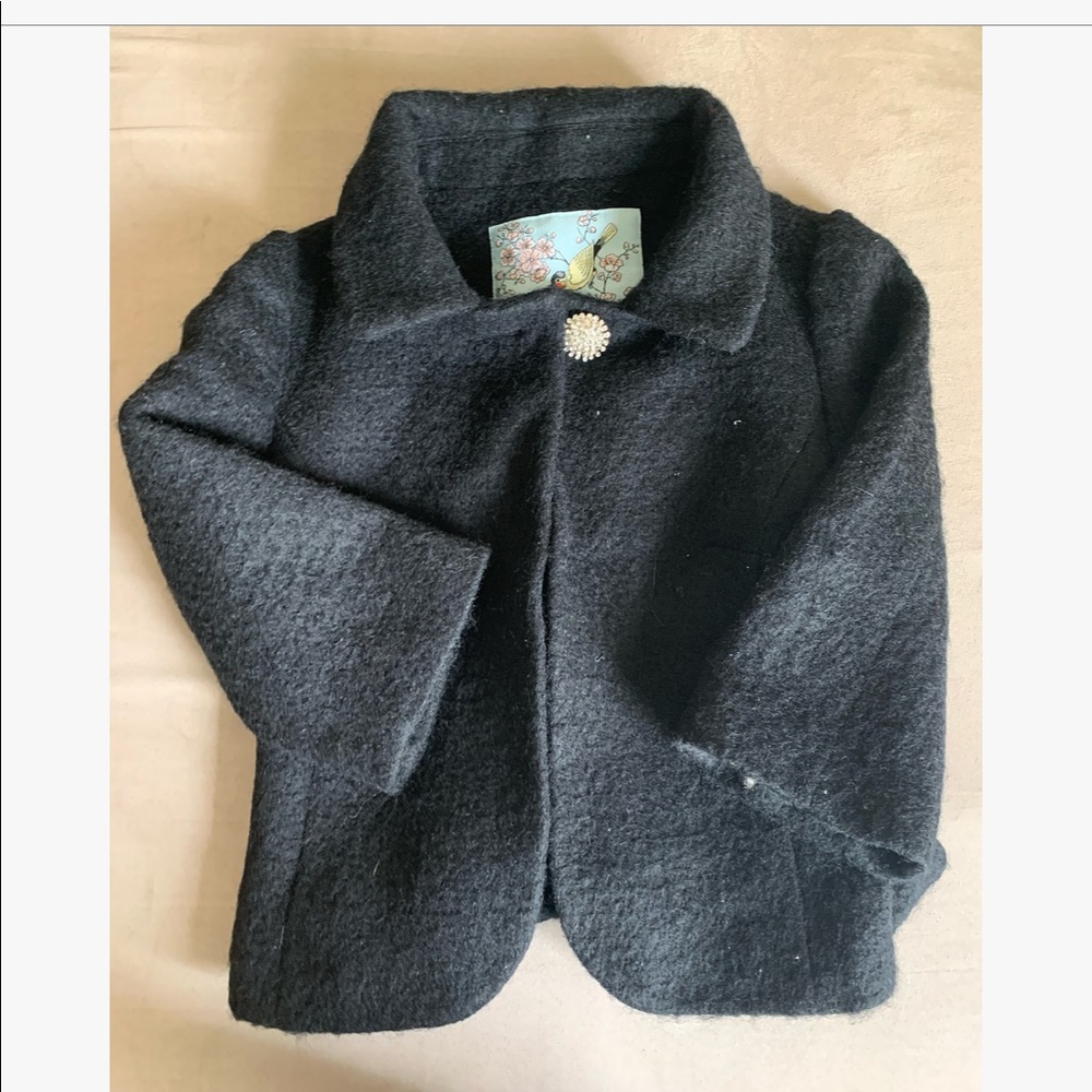 (Donated) Anthropologie Sparkle Medallion 3/4 Sleeve Coat